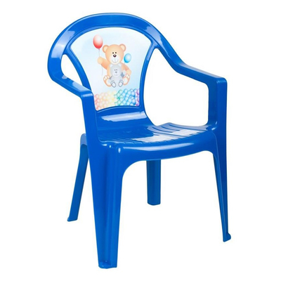 Gyerek kerti bútor- műanyag szék kék