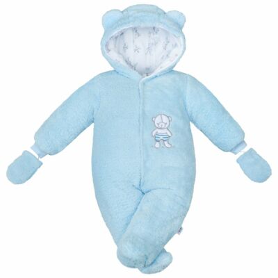 Téli kezeslábas New Baby Nice Bear kék