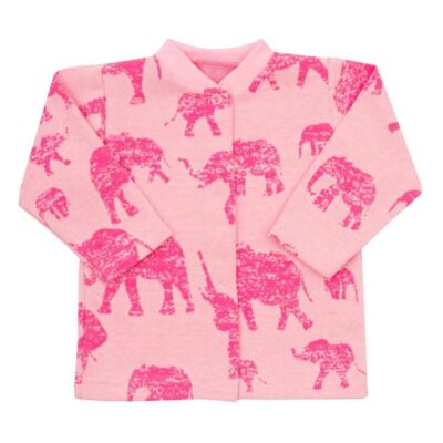 Baba kabátka Baby Service Elefánt rózsaszín
