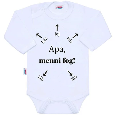 Body nyomtatással New Baby Apa, menni fog!