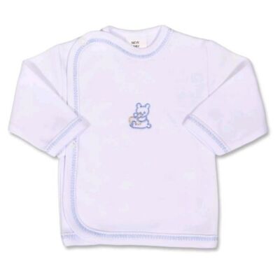 Csecsemő ing hímzett mintás New Baby kék