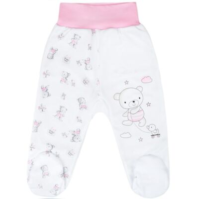 Baba lábfejes nadrág New Baby Bears rózsaszín