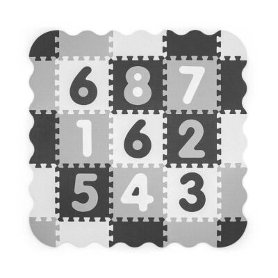 Habszivacs puzzle szőnyeg Milly Mally Jolly 3x3 Digits Grey
