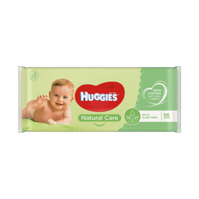 Huggies Natural Care Popsitörlő (56 db/cs)