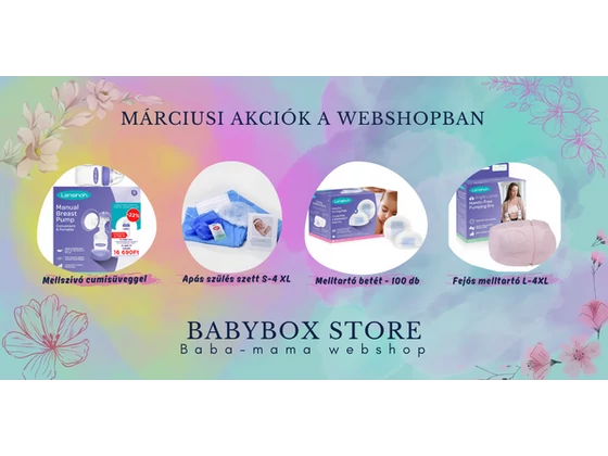 Márciusi akciók a BabyBox Store webáruházban