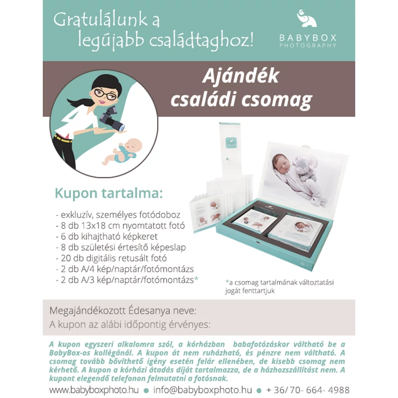 BabyBox CSALÁDI CSOMAG ajándékutalvány