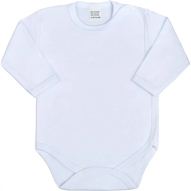 Csecsemő teljes hosszba patentos body New Baby Classic fehér