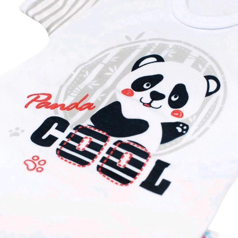 Baba rövid ujjú body New Baby Panda