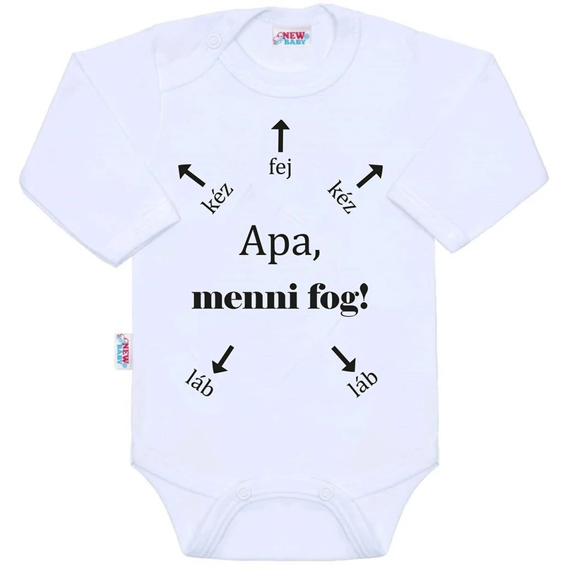 Body nyomtatással New Baby Apa, menni fog!