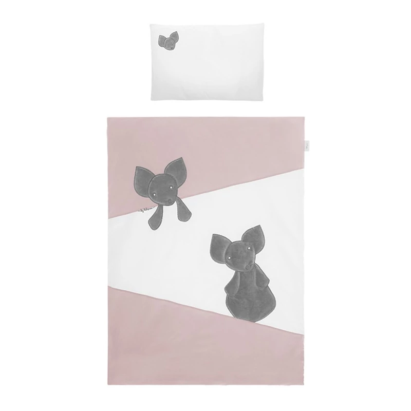 3-részes ágyneműgarnitúra Belisima Mouse 100x135 rózsaszín