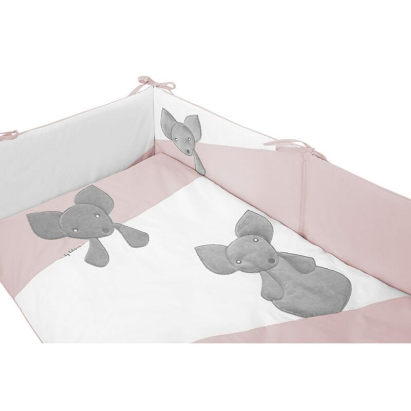3-részes ágyneműgarnitúra Belisima Mouse 100x135 rózsaszín