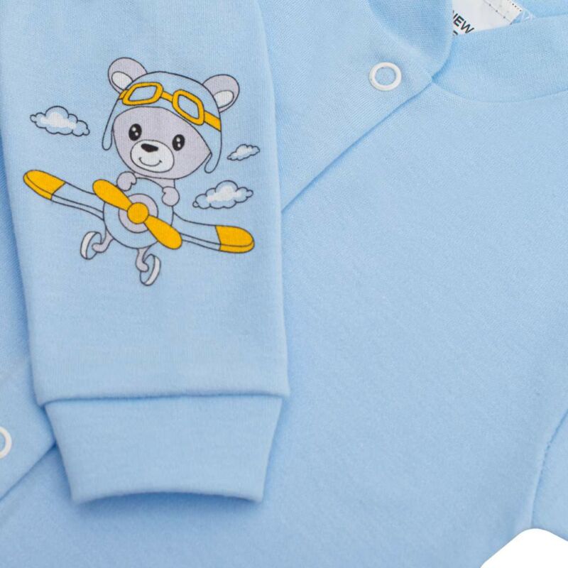 Baba kabátka New Baby Teddy pilot kék