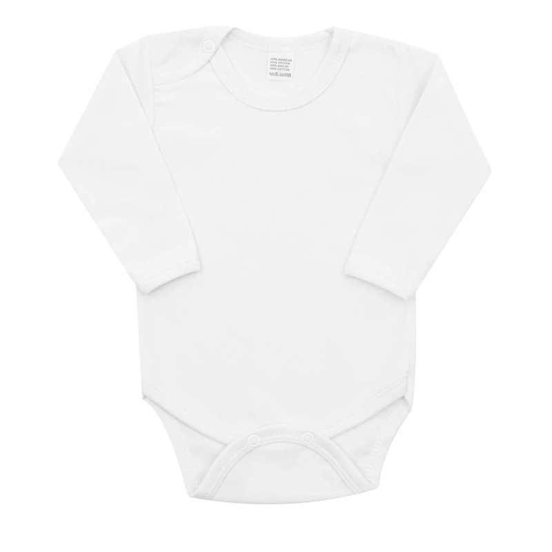 Luxus baba hosszú ujjú body New Baby - fehér