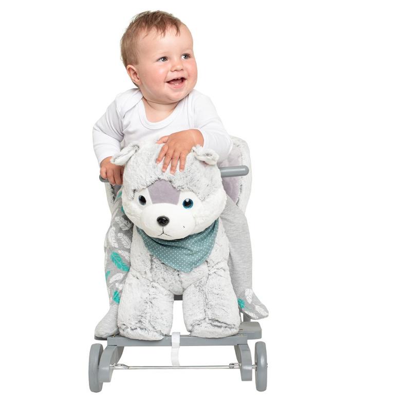 Hintajáték dallammal és kerekekkel PlayTo husky