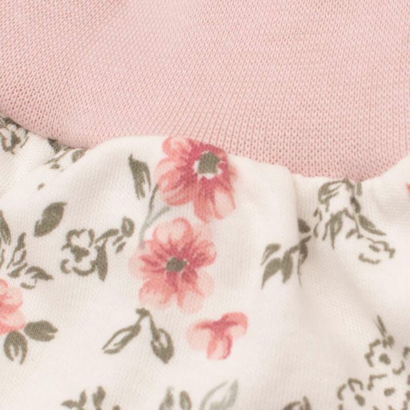 Baba szabadidő nadrág New Baby Flowers rózsaszín