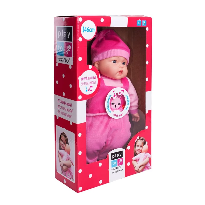 Magyarul beszélő és éneklő baba PlayTo Lili 46 cm