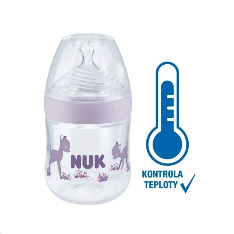 Baba cumisüveg Nuk Nature Sense hőmérséklet jelzővel 150 ml lila