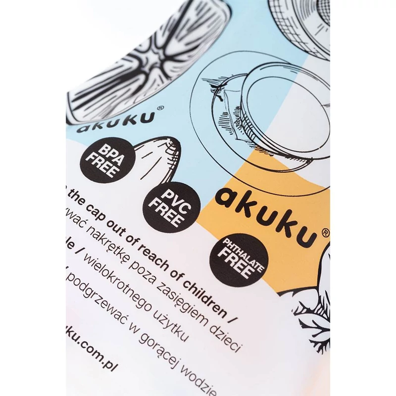 Akuku újrahasználható ételtároló tasakok 150 ml 5 db