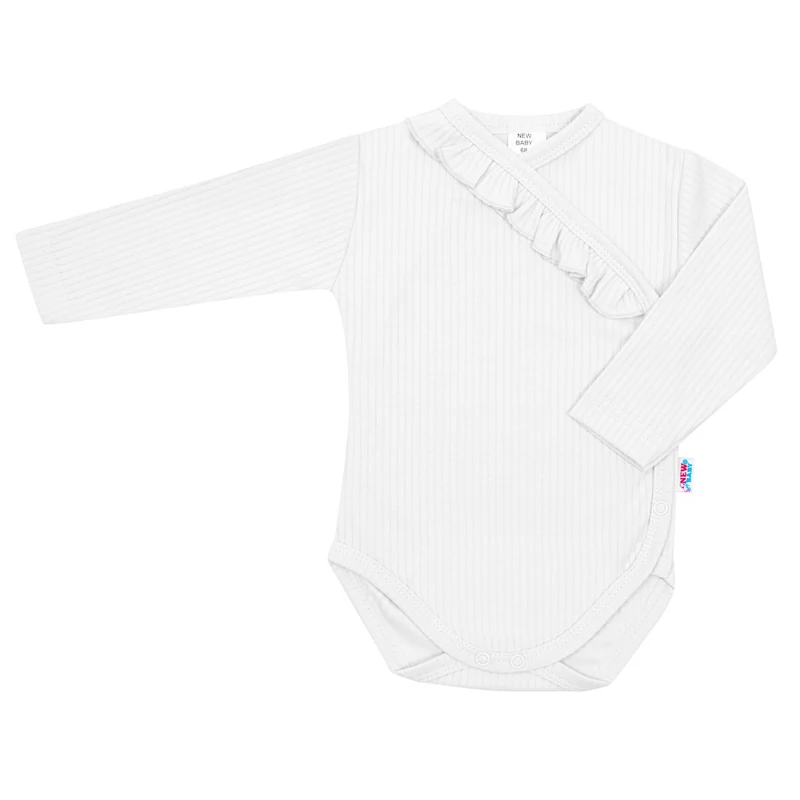 2-részes baba együttes New Baby Stripes fehér