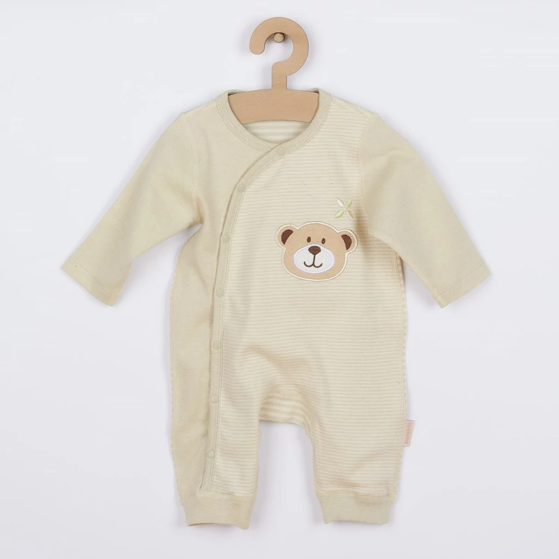 4 részes baba ajándékszett BIO pamut New Baby bézs