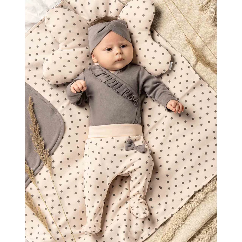 Baba áthajtós patentos body Nicol Sara szürke