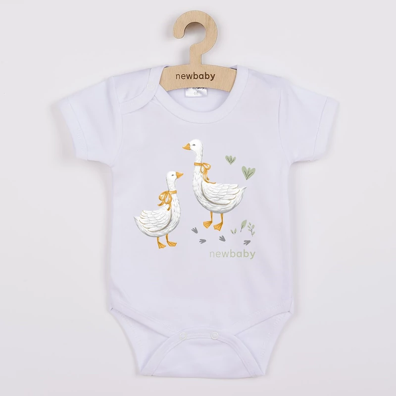 Baba body nyomtatással New Baby Libák - rövid ujjú