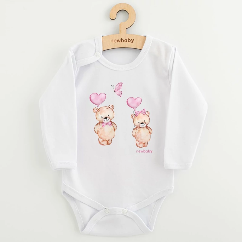 Baba body nyomtatással New Baby Love Bears
