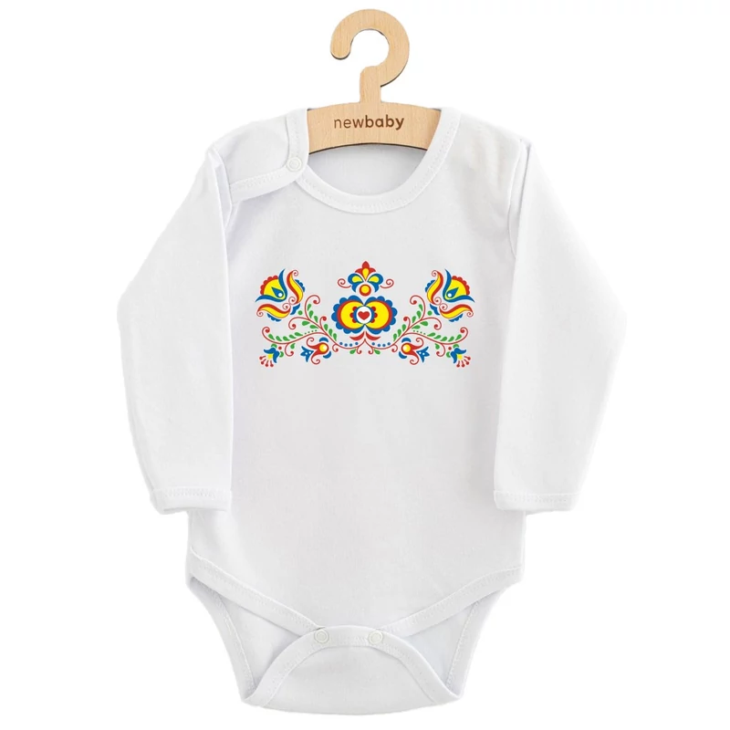 Baba body nyomtatással New Baby Népi minta