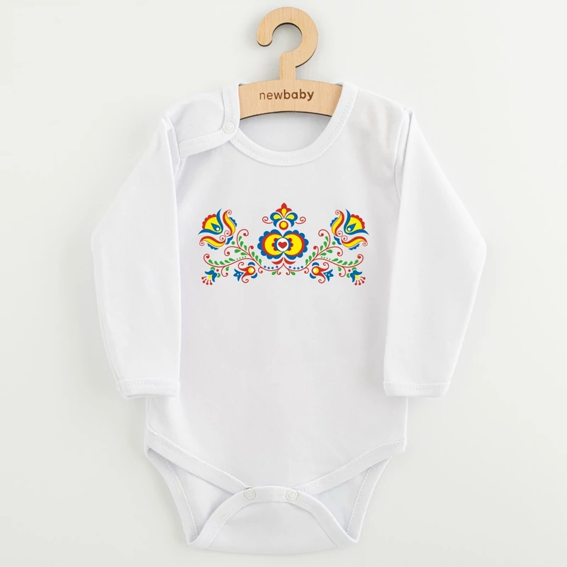 Baba body nyomtatással New Baby Népi minta