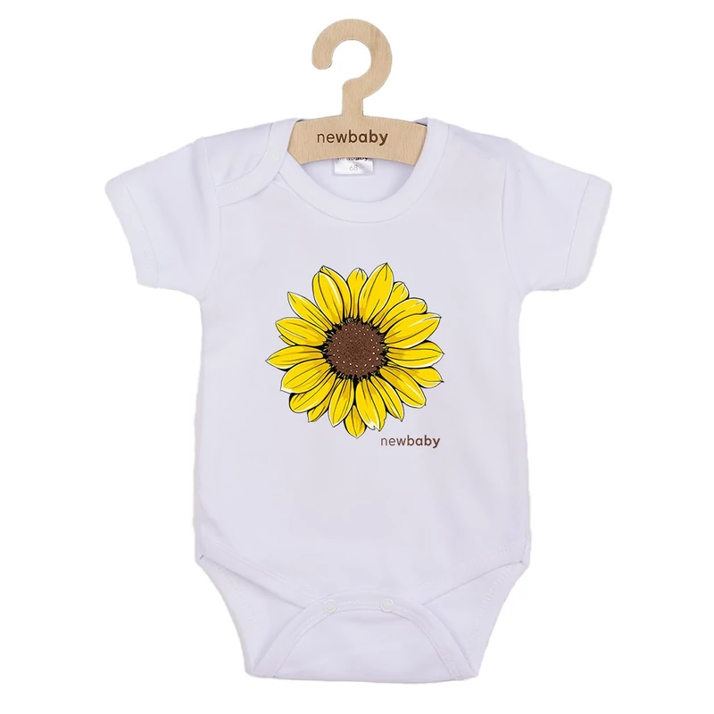 Baba body nyomtatással New Baby  Sunflower - rövid ujjú