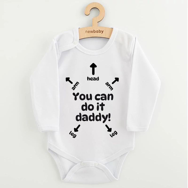 Baba body nyomtatással New Baby You can do it daddy!