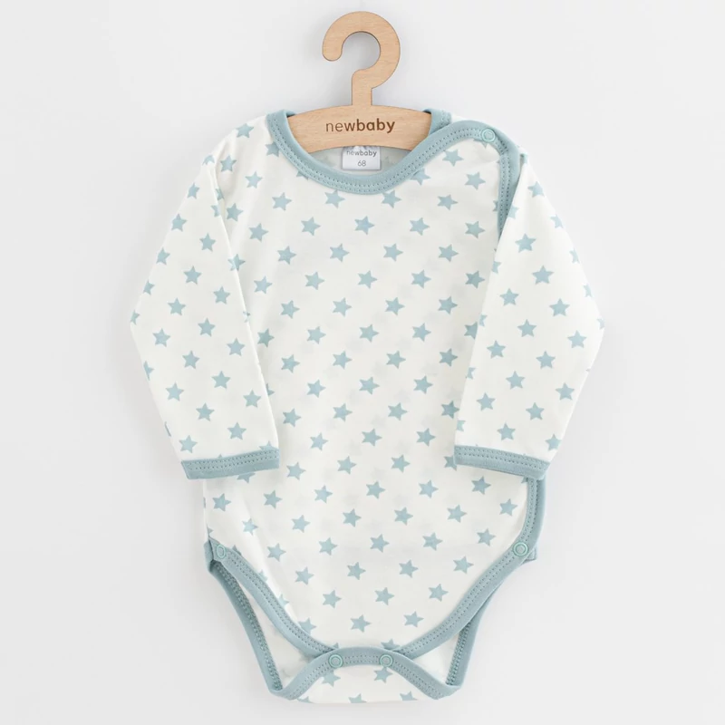 Baba body teljes hosszában patentos New Baby Classic II Lány 3db menta