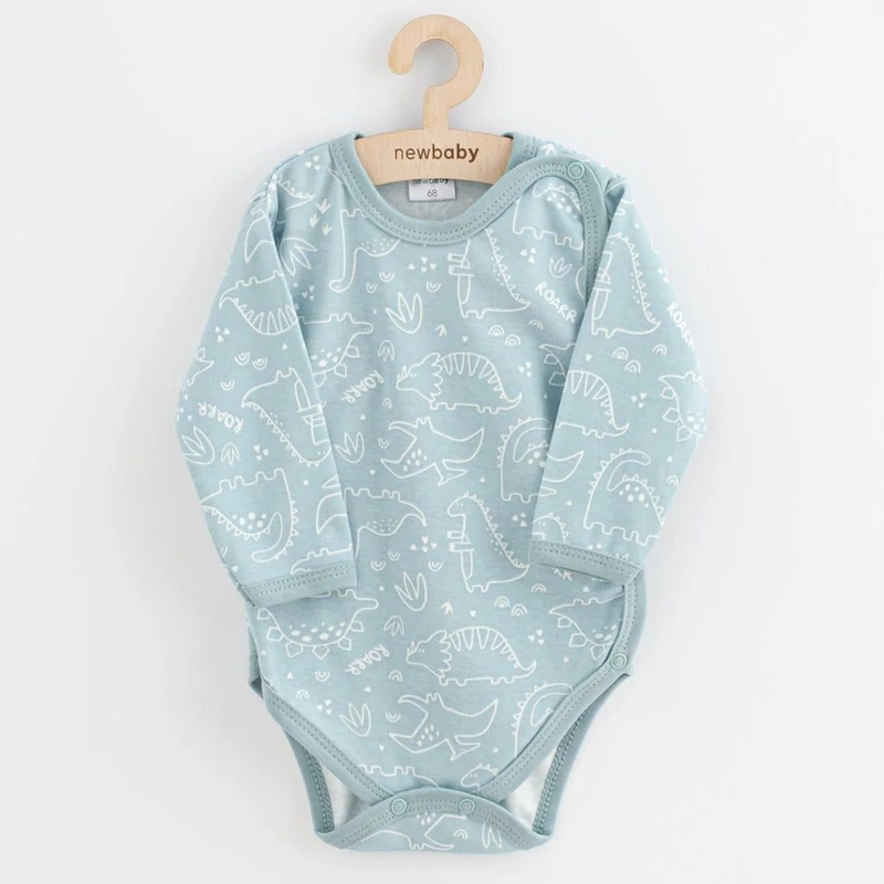 Baba body teljes hosszában patentos New Baby Classic II Lány 3db menta
