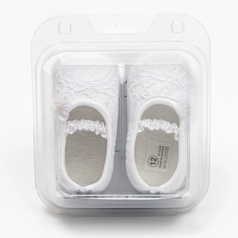 Baba csipke balettcipők New Baby fehér 12-18 h
