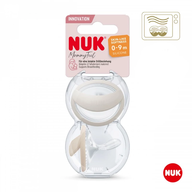 Baba cumi  NUK MommyFee 0-9h 2db kék szürke