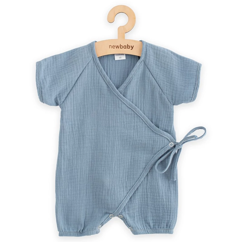 Baba nyári muszlin kezeslábas New Baby blue