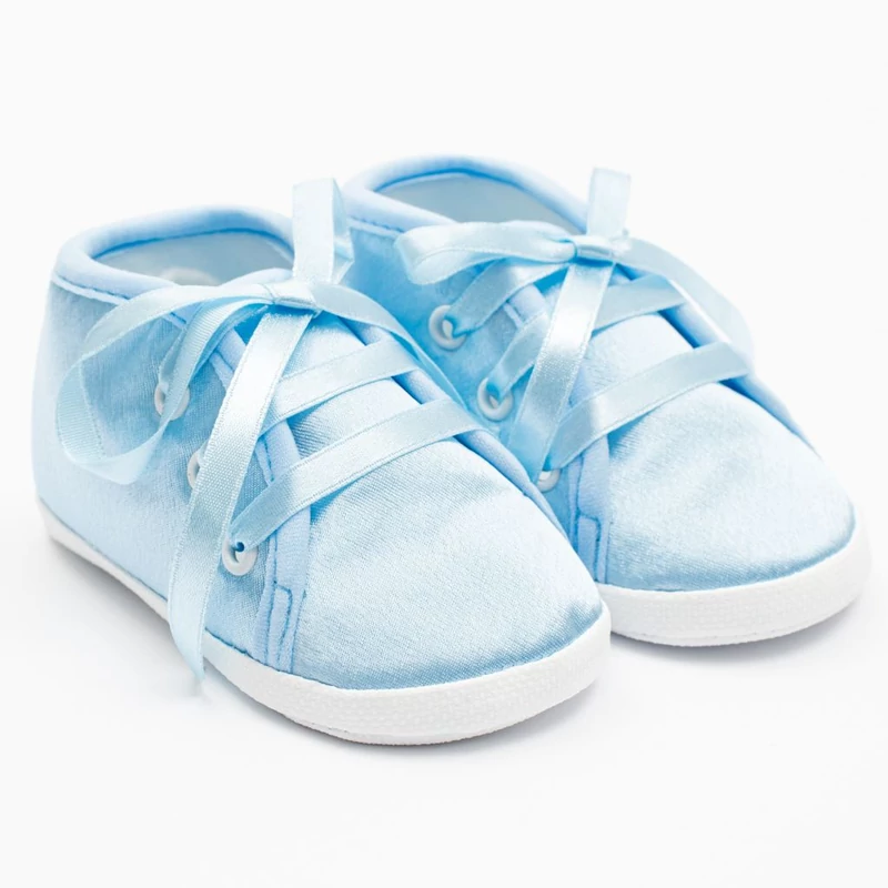 Baba szatén cipő New Baby kék 12-18 h