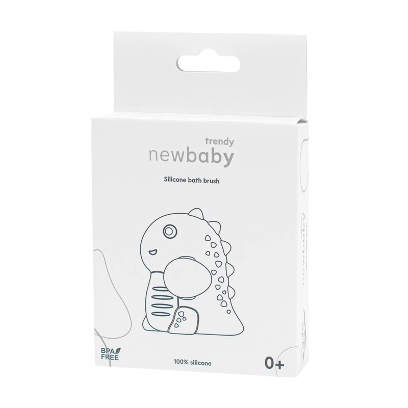 Baba szilikon fürdőkefe New Baby bézs
