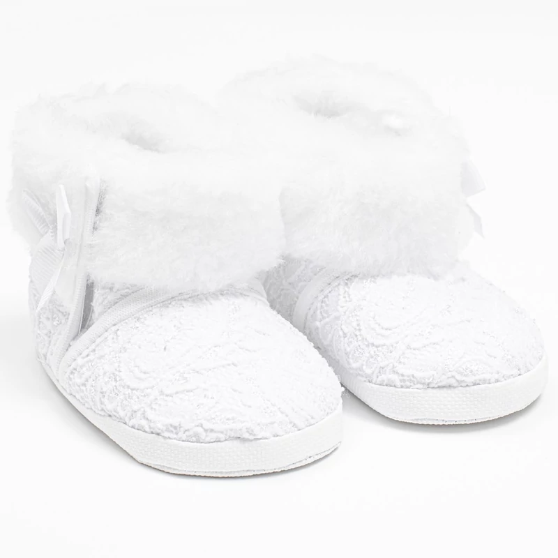 Baba téli csipke csizma New Baby 6-12 h fehér