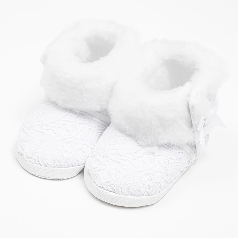 Baba téli csipke csizma New Baby 6-12 h fehér