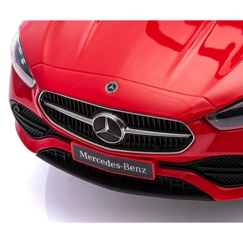Bébitaxi tolókarral MERCEDES C-Class Deluxe Milly Mally Red