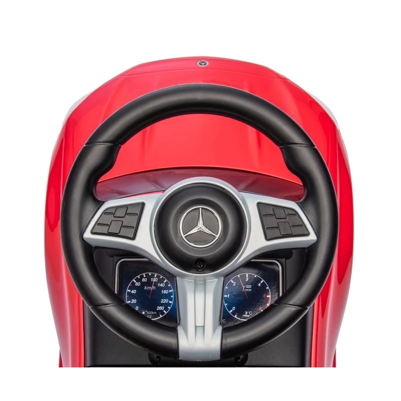 Bébitaxi tolókarral MERCEDES C-Class Deluxe Milly Mally Red