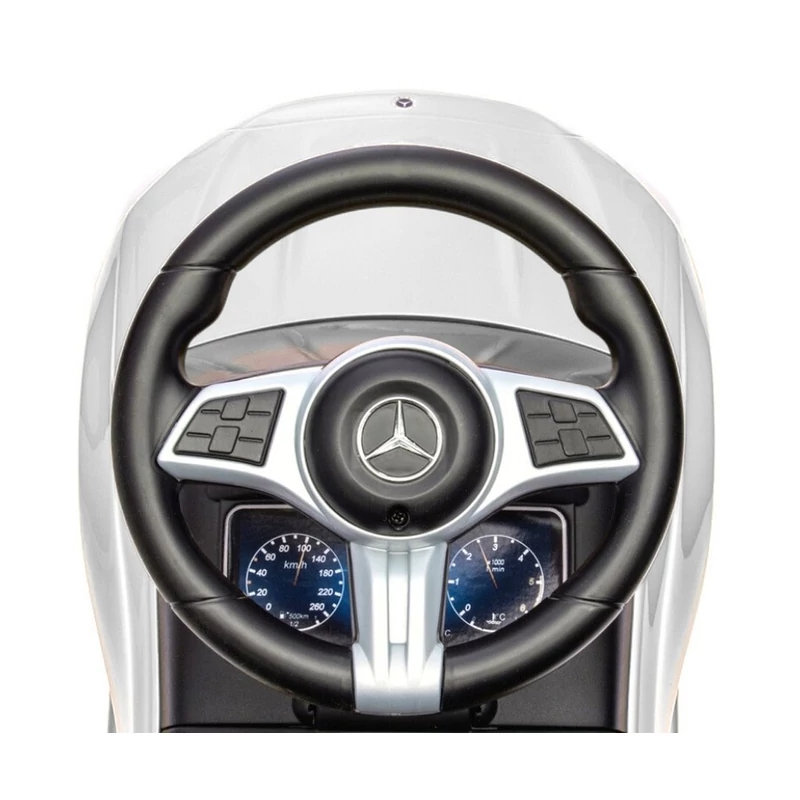 Bébitaxi tolókarral MERCEDES C-Class Deluxe Milly Mally White