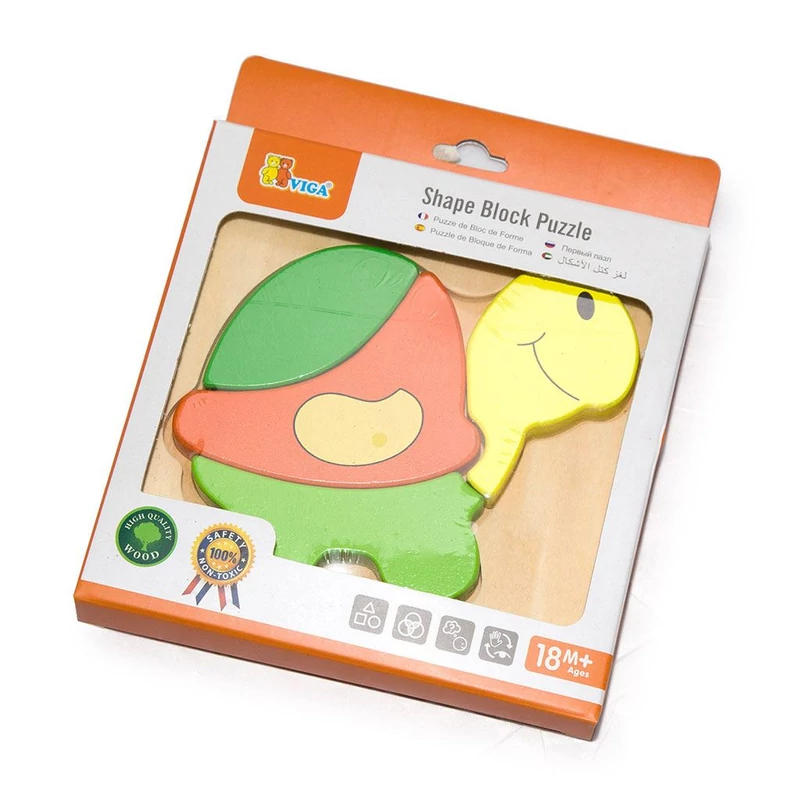 Fa képes kirakó puzzle Viga teknősbéka