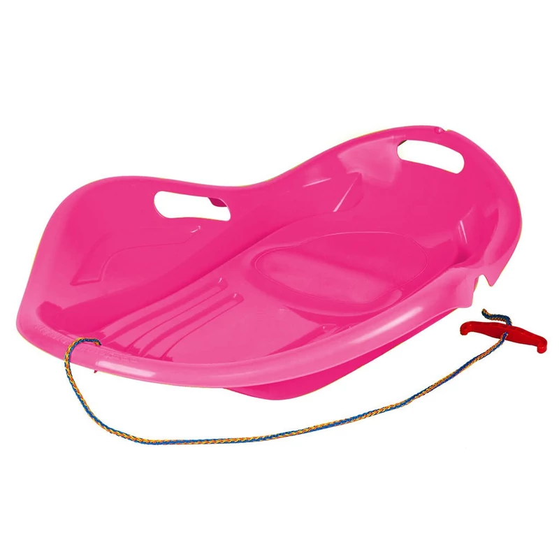 Gyerek hócsúszka popsi szánkó Kagyló Baby Mix PREMIUM KOMFORT 80 cm rózsaszín