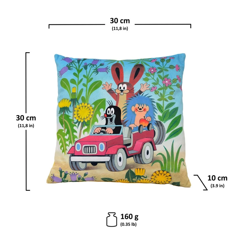 Gyerek párna Kisvakond 30x30 cm jeep