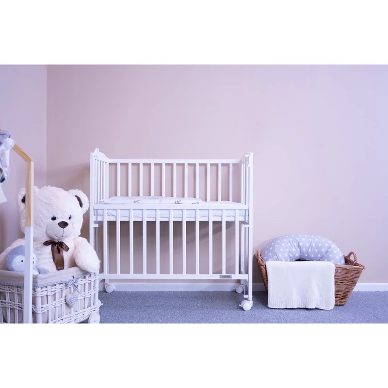 Gyermek babaöböl kiságy New Baby MATEO 90x40 cm fehér