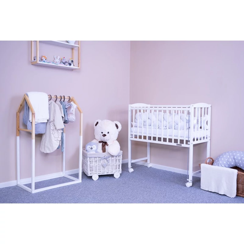 Gyermek babaöböl kiságy New Baby MATEO 90x40 cm fehér