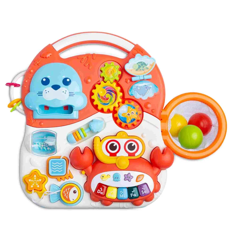 Gyermek fejlesztő bébikomp 2v1 Toyz Spark orange