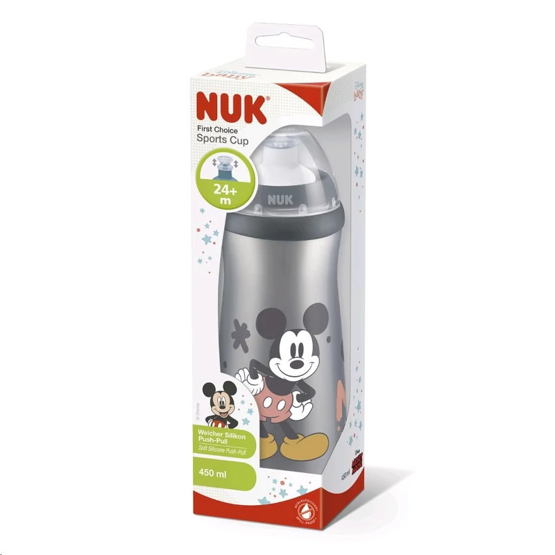 Gyermek sport itatópohár NUK Sports Cup Disney Mickey 450 ml red